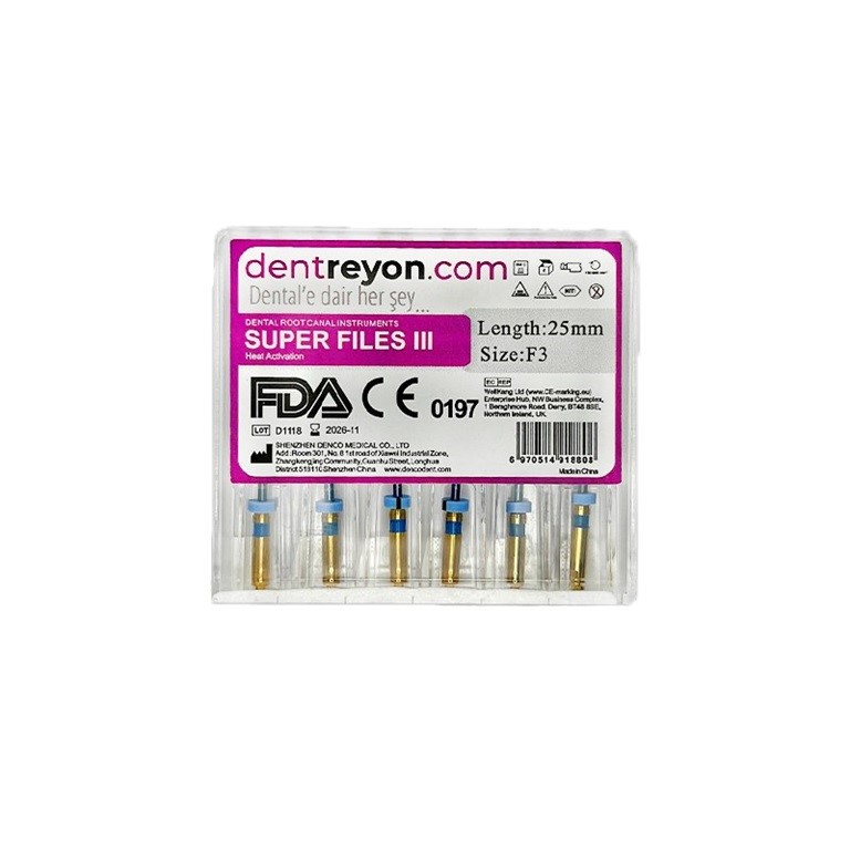 Dentreyon Blue Kanal Eğesi Asorti