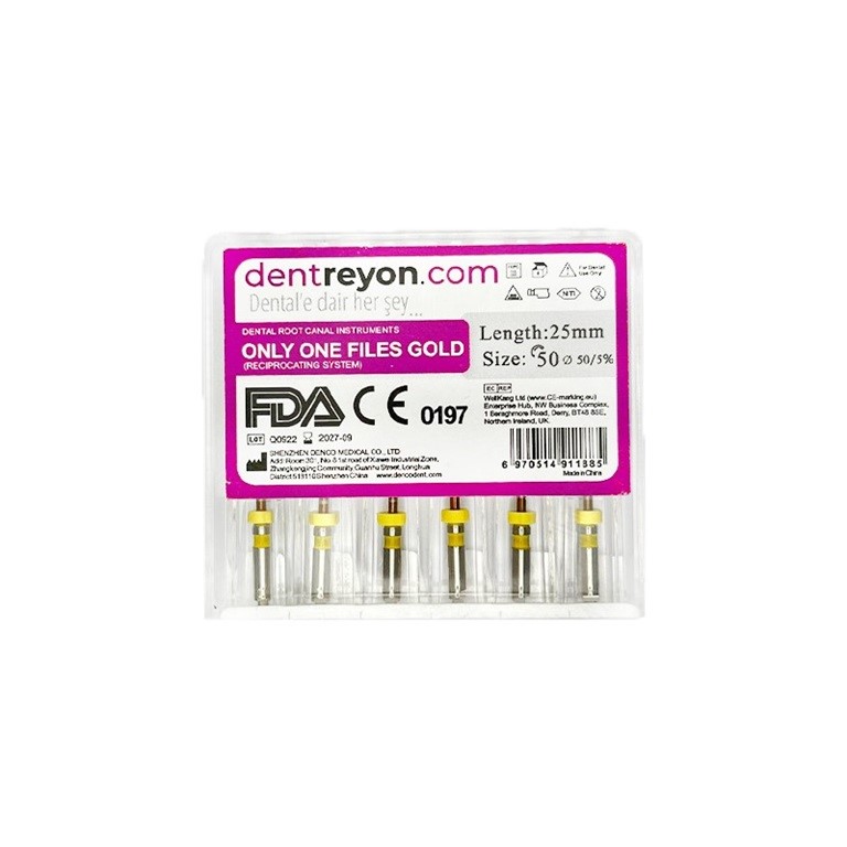 Dentreyon One Files Gold Kanal Eğesi R50