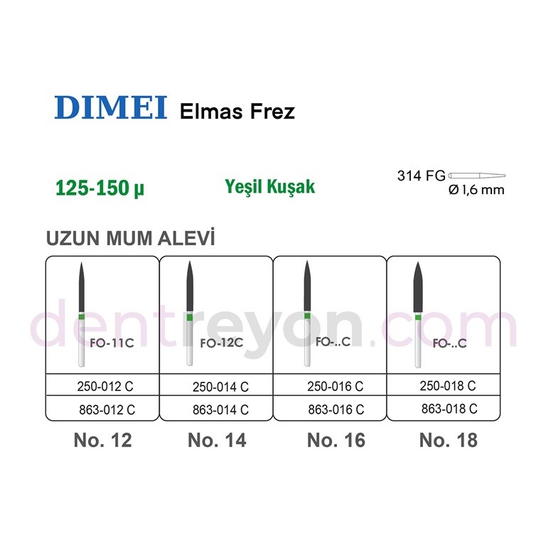 Mum Alevi Elmas Frez (Uzun) No:14