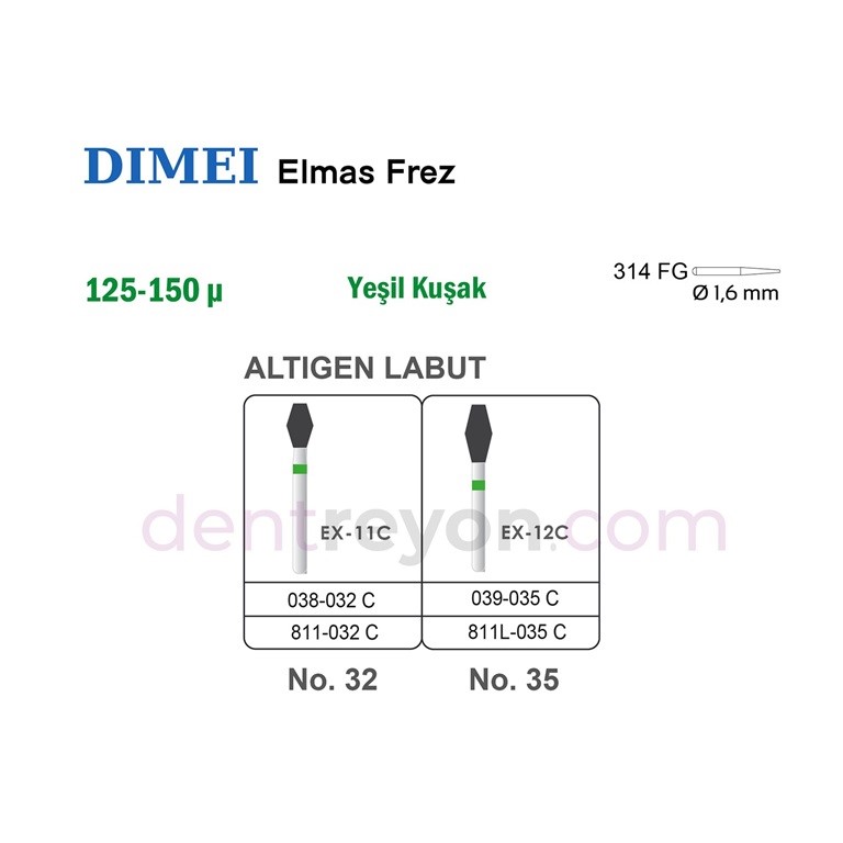 Altıgen Frez (Fıçı) No:35