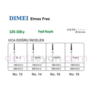 Uca Doğru İncelen Elmas Frez No:16