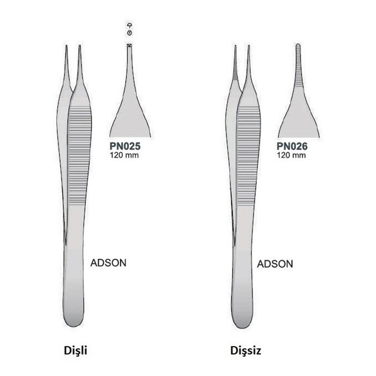 ODC Penset Adson 12 CM Dişsiz